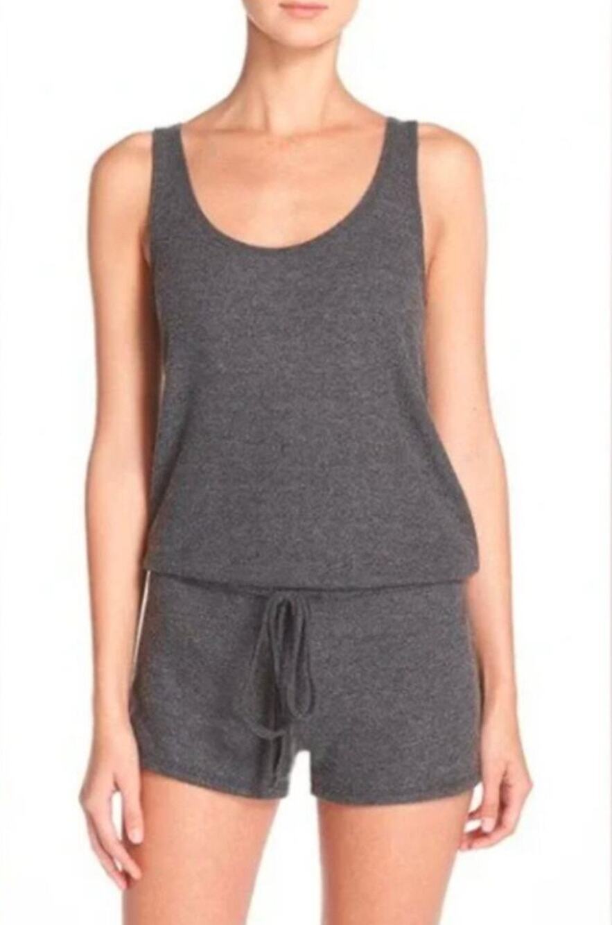 NWT Michael Lauren X REVOLVE Grey Marlin Romper Size XS